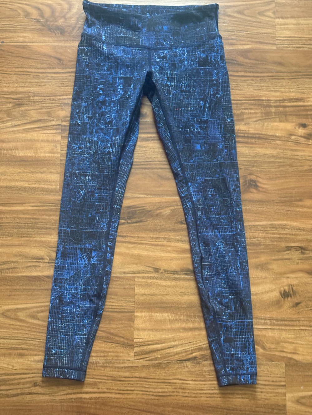 lululemon athletica Men's Navy Blue Patterned Skinny Jeans